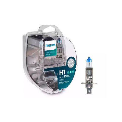 Лампа галогенная Philips X-treme Vision Pro +150% H1 (P14,5s) 12V 55W (2шт.)