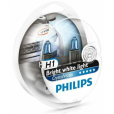 Лампа галогенная Philips Crystal Vision H1 12V 55W +W5W 12V-5W (2шт.)