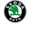 Проекция логотипа Skoda в двери авто