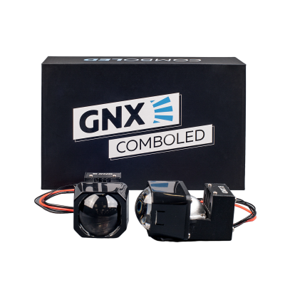 !РАСПРОДАЖА! Линзы БиДиодные GNX ComboLed, 1,5", 12V, 5500K (компл. 2шт)