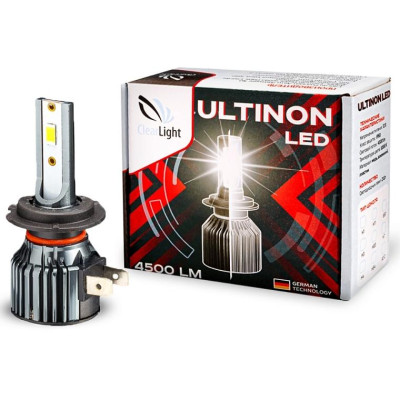 !РАСПРОДАЖА! Светодиодная лампа ClearLight Ultinon HB4 4500 lm 6000K 12W, 12V (15-14.5) (компл 2шт)
