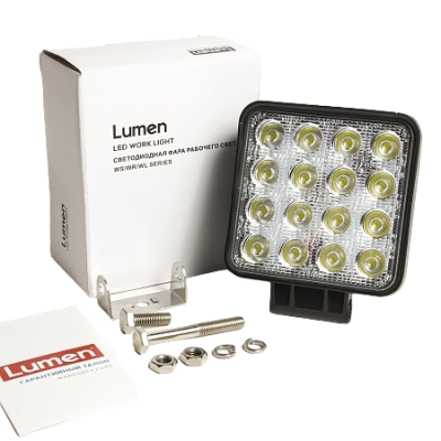 Светодиодная фара Lumen 48 WS STE Flood, OFF - Road, 27 диодов, 12/24V (снято с производства)