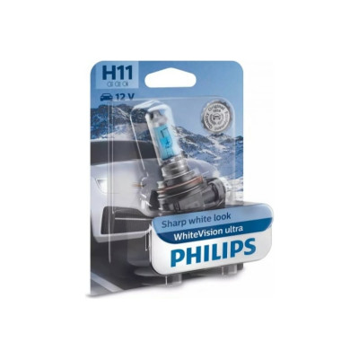 Лампа галогенная Philips White Vision Ultra H11 (PGJ19-2) 12V 55W (1шт.)