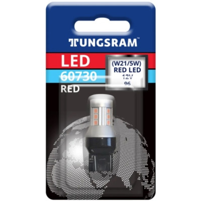 !РАСПРОДАЖА! Светодиодная лампа Tungsram (GE) LED RED W21/5W (W3x16q) (1 шт. блистер)