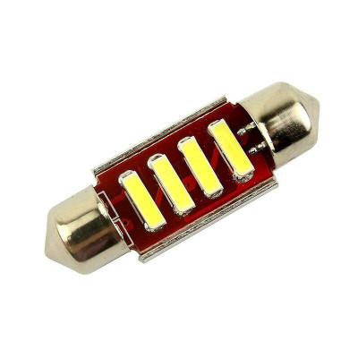 !РАСПРОДАЖА! Светодиод 31 mm 4 SMD 7020, биполярная, CANBUS, c5w, белый