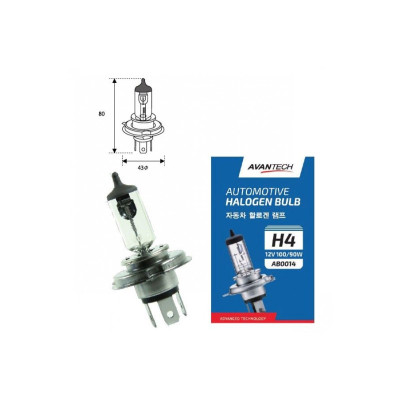 Лампа галогенная Avantech H4, 12V. 60/55W