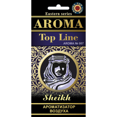 В07 Ароматизатор воздуха картон Top Line №007 SHEIKH (восток)