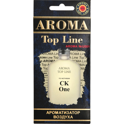 У01 Ароматизатор воздуха картон Top Line №u001 Calvin Klein ONE (выводим)