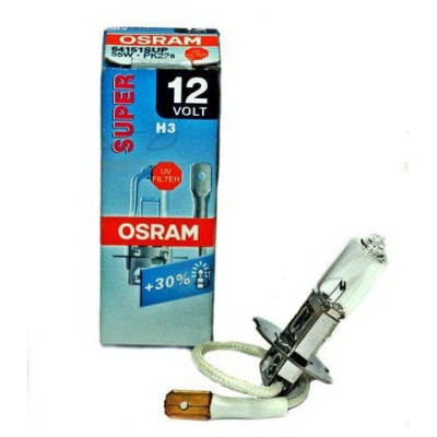 !РАСПРОДАЖА! Лампа галогенная Osram Super +30% H3 (PK22s) 12V 55W