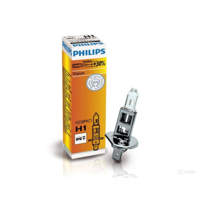 Лампа галогенная Philips Premium Vision +30% H1 (P14,5s) 12V 55W