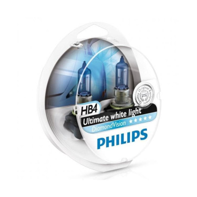 Лампа галогенная Philips Diamond Vision HB4 12V 55W  (2шт.)