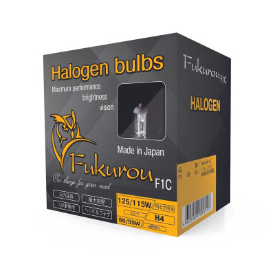Лампа галогенная Fukurou F1C H4 12V 60/55W (125/115W)