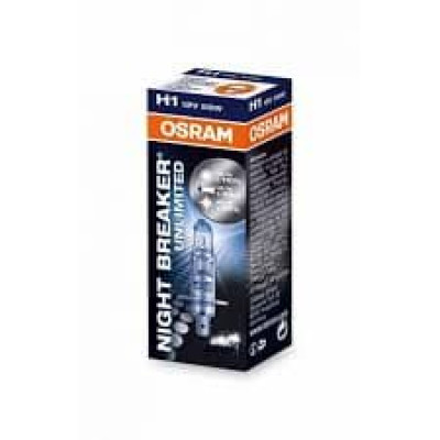 !РАСПРОДАЖА! Лампа галогенная Osram Night Breaker Unlimited +110% H1 (P14,5s) 12V 55W