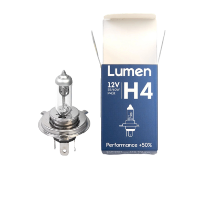Лампа галогенная Lumen Performance +50% H4 (P43t) 60/55W