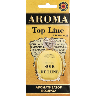 Ж13 Ароматизатор воздуха картон Top Line №28 Sisley SOIR DE LUNE (выводим)