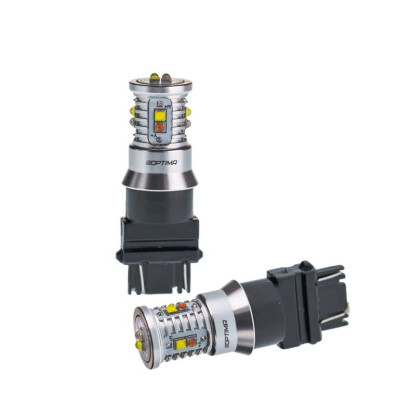 !РАСПРОДАЖА! Светодиод Optima MINI, 3157,  YELLOW / WHITE, CAN, CREE XB-D*10, 2800/5500K, 12V
