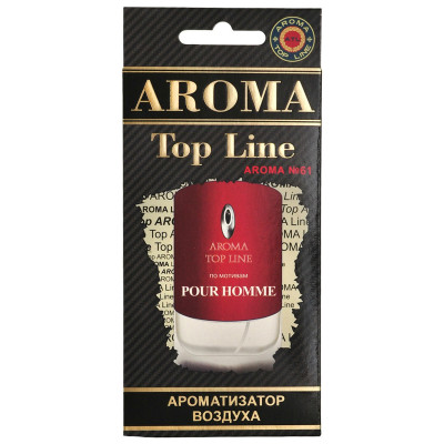 М30 Ароматизатор воздуха картон Top Line №61 Givenchy POUR HOMME (выводим)