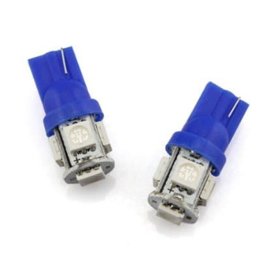 !РАСПРОДАЖА! Светодиод T10 5 SMD 5050 (w5w,) синий