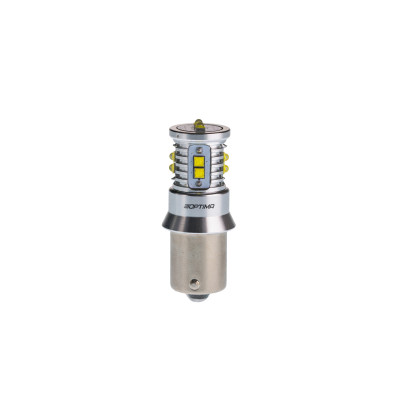 !РАСПРОДАЖА! Светодиод Optima MINI, P21W (BA15S) WHITE, CAN, CREE XB-D*10, 5500K, 12V