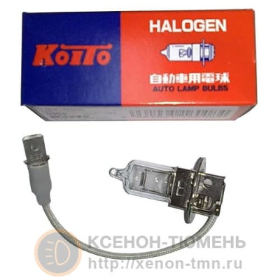 !РАСПРОДАЖА! Лампа галогенная Koito H3 (PX26d) 12V 55W