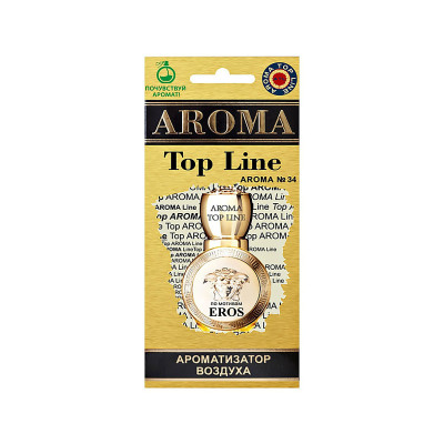 Ж16 Ароматизатор воздуха картон Top Line №34 Versace Eros woman