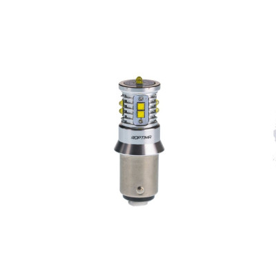 !РАСПРОДАЖА! Светодиод Optima MINI, P21/5W  WHITE, CAN, CREE XB-D*10, 5500K, 12-24V 180*, разноуровн