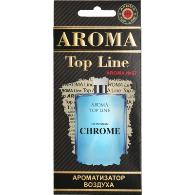 М28 Ароматизатор воздуха картон Top Line №57 Azzaro CHROME (выводим)