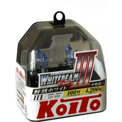 Лампа галогенная Koito Whitebeam III H1 12V 55W (2 шт.)