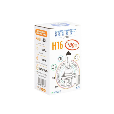 Лампа галогенная MTF Standard +30% H16 12V 19W