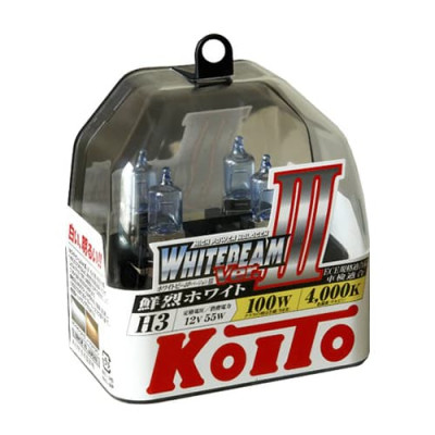 Лампа галогенная Koito Whitebeam III H3 12V 55W (2шт.)
