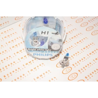 Лампа галогенная Philips Crystal Vision H1 12V 55W +W5W 12V-5W (2шт.)