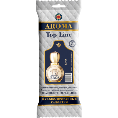 Ж07 Салфетки влажные парфюмированные Top Line №34 Versace Eros woman