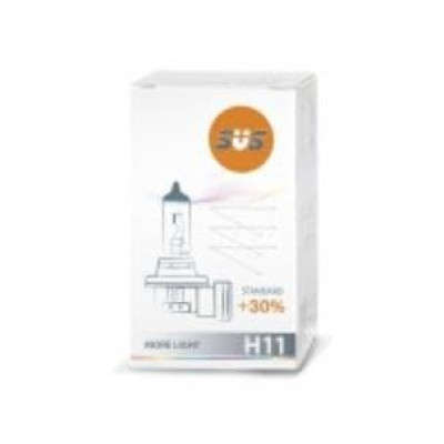 Лампа галогенная SVS H11 (PGJ19-2) 55W +30%
