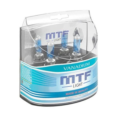 !РАСПРОДАЖА! Лампа галогенная MTF Light Vanadium NEW H10, 12V, 42W  (2шт.)