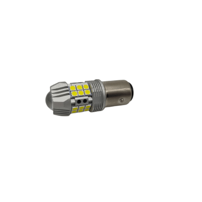 Светодиод FARDEUS P-1157Z-W-LENS, 3030-27SMD, 1.6W/160LM, одноур.180*,белые,биполярные,12-24V