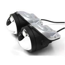 Светодиодные линзы в ПТФ Aozoom M9 2025 3.0", крепление Vesta, 5500K, 12V, 35W/50W (компл. 2шт)