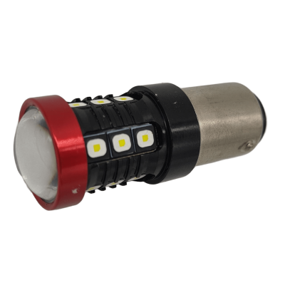 Светодиод FARDEUS S-1157Y-W, 18SMD, 14W (14-7),  разноур 180*, белая, биполярная, 12-24V
