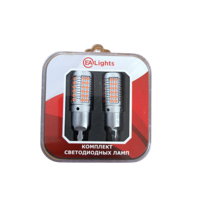 !РАСПРОДАЖА! Светодиод EALights 7443, W21/5W, красные, 12V, Биполярные