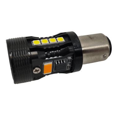 Светодиод FARDEUS D-1157Y-W+Y,CAN,3030/3570-10SMD, 30W, одноур.180*, желт+бел, полярные,12V
