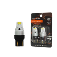 Светодиод LUXSAR SILVER NIGHT W21/5W (биполярная) 1600LM 11W 6000k 12V (2 шт) Светодиод LUXSAR SILVER NIGHT W21/5W (биполярная) 1600LM 11W 6000k 12V (2 шт)