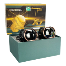 Светодиодные линзы Aozoom X7 (прямоугольная линза), 3,0, 55W/63W 12V, 6000K (компл. 2шт)