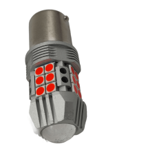 Светодиод FARDEUS P-1156S-R-LENS, 3030-27SMD, 7.5W/750LM, одноур.180*,красные,биполярные,12-24V