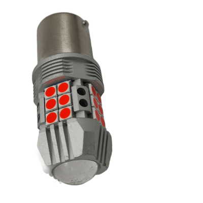 Светодиод FARDEUS P-1156S-R-LENS, 3030-27SMD, 7.5W/750LM, одноур.180*,красные,биполярные,12-24V
