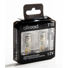 Светодиод Allroad S, T10, W5W, 6000K, 12-24V (компл. 2шт)